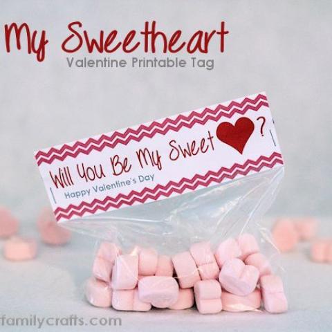 Be My Sweetheart Treat and Printable 