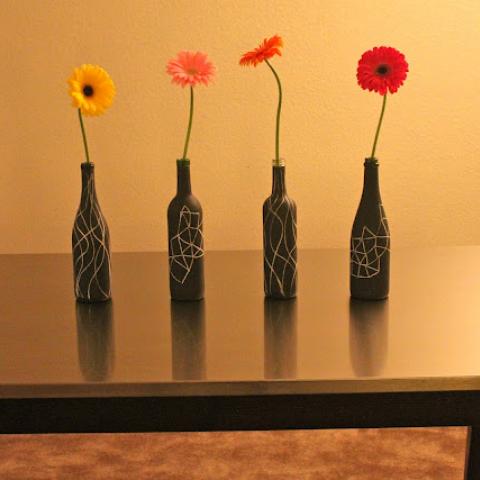 Chalkboard Vases