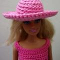 Crochet hat for Barbie doll