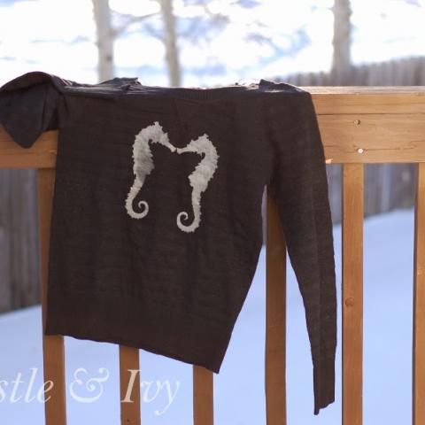 DIY Printed Sweater
