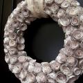 Recycled Book Wreath