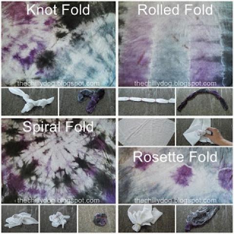 Four Easy Tie Dye Folding Techniques