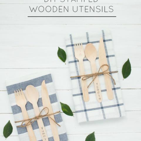 Stamped Wooden Utensils
